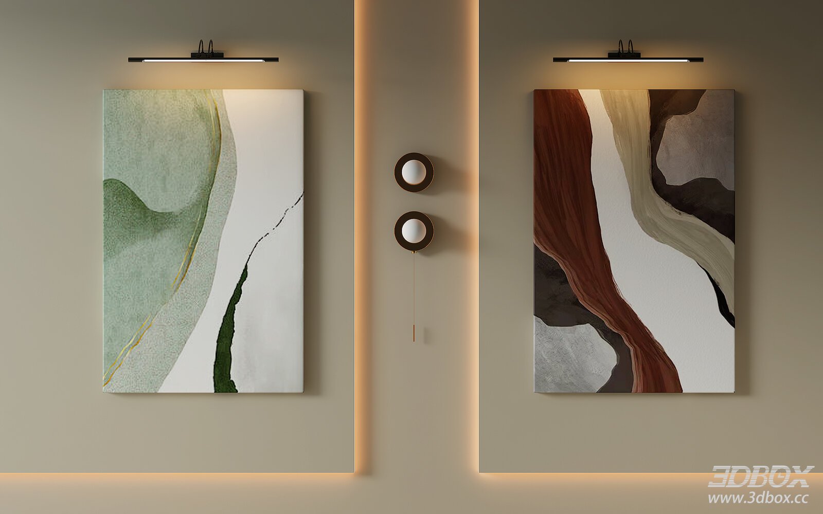 Morandi Style Abstract Textured Wall Art Set