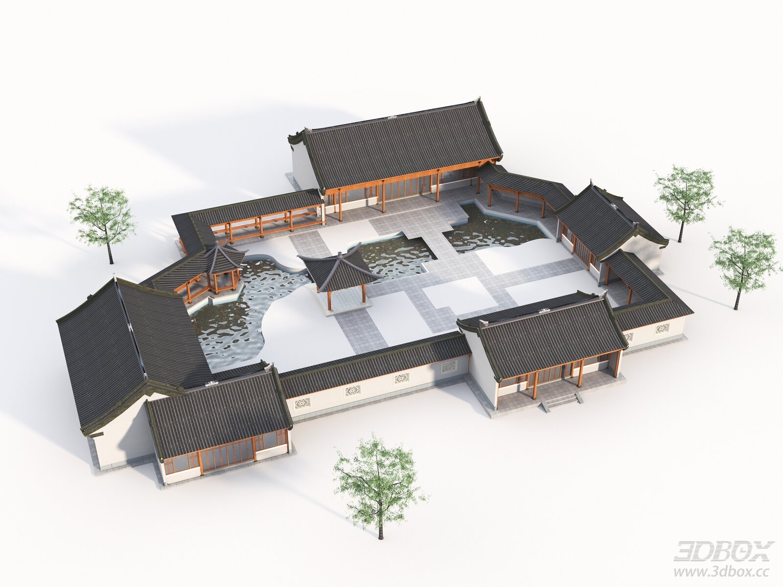 Traditional Chinese Courtyard Ancient Architecture