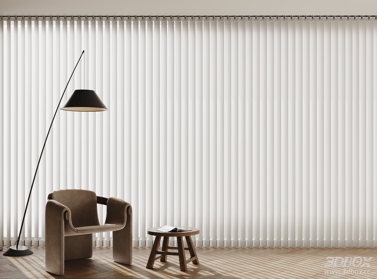 Modern Vertical Shangri-La Blackout Curtain Set
