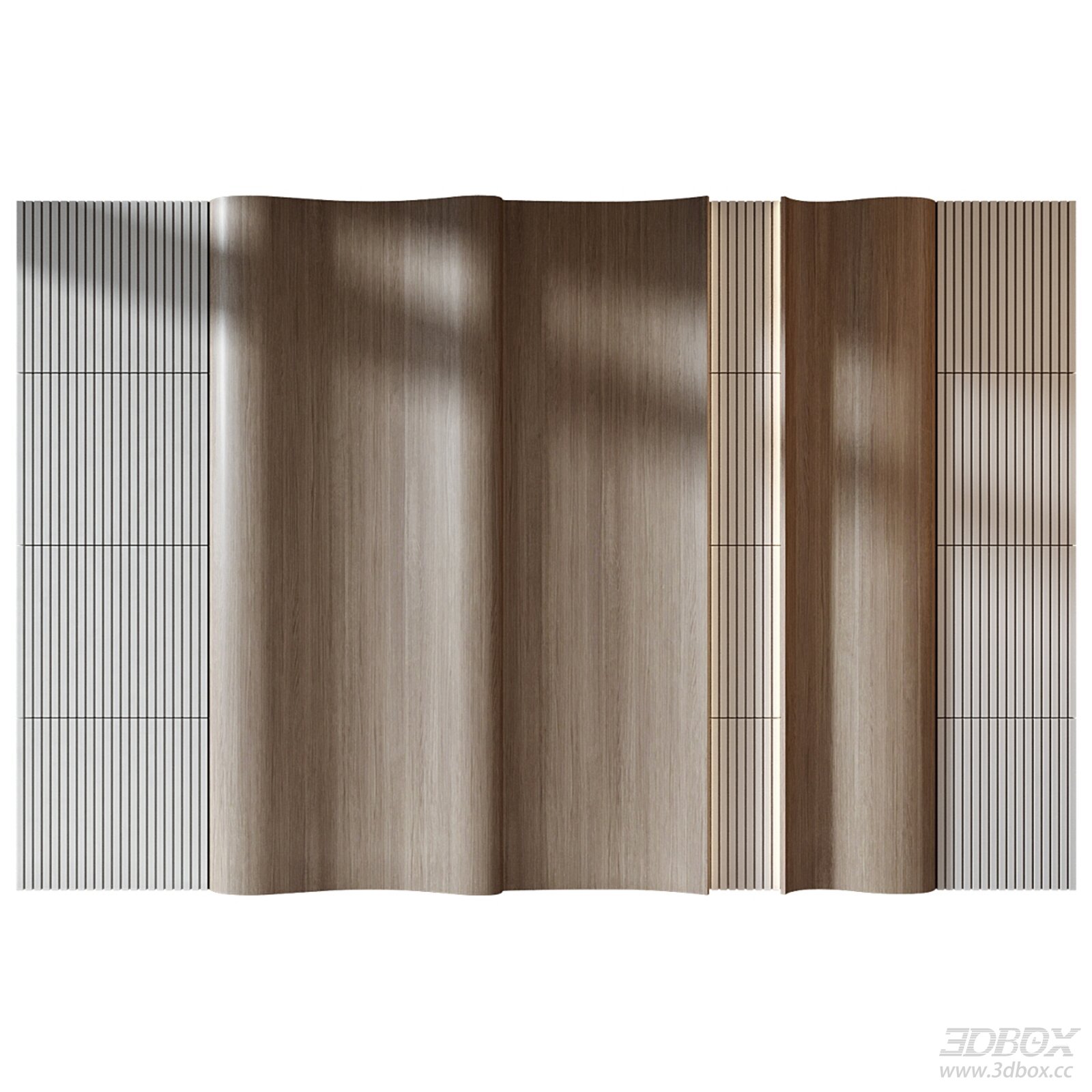 Modern Decorative Wooden 3D Wall Panel Set