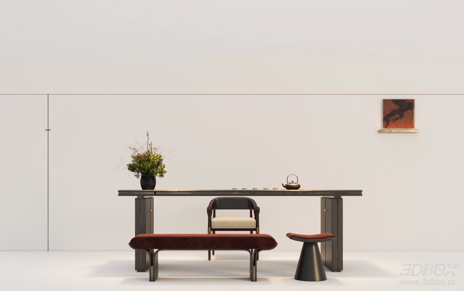 Modern Chinese Style Tea Table Set for Tea Room