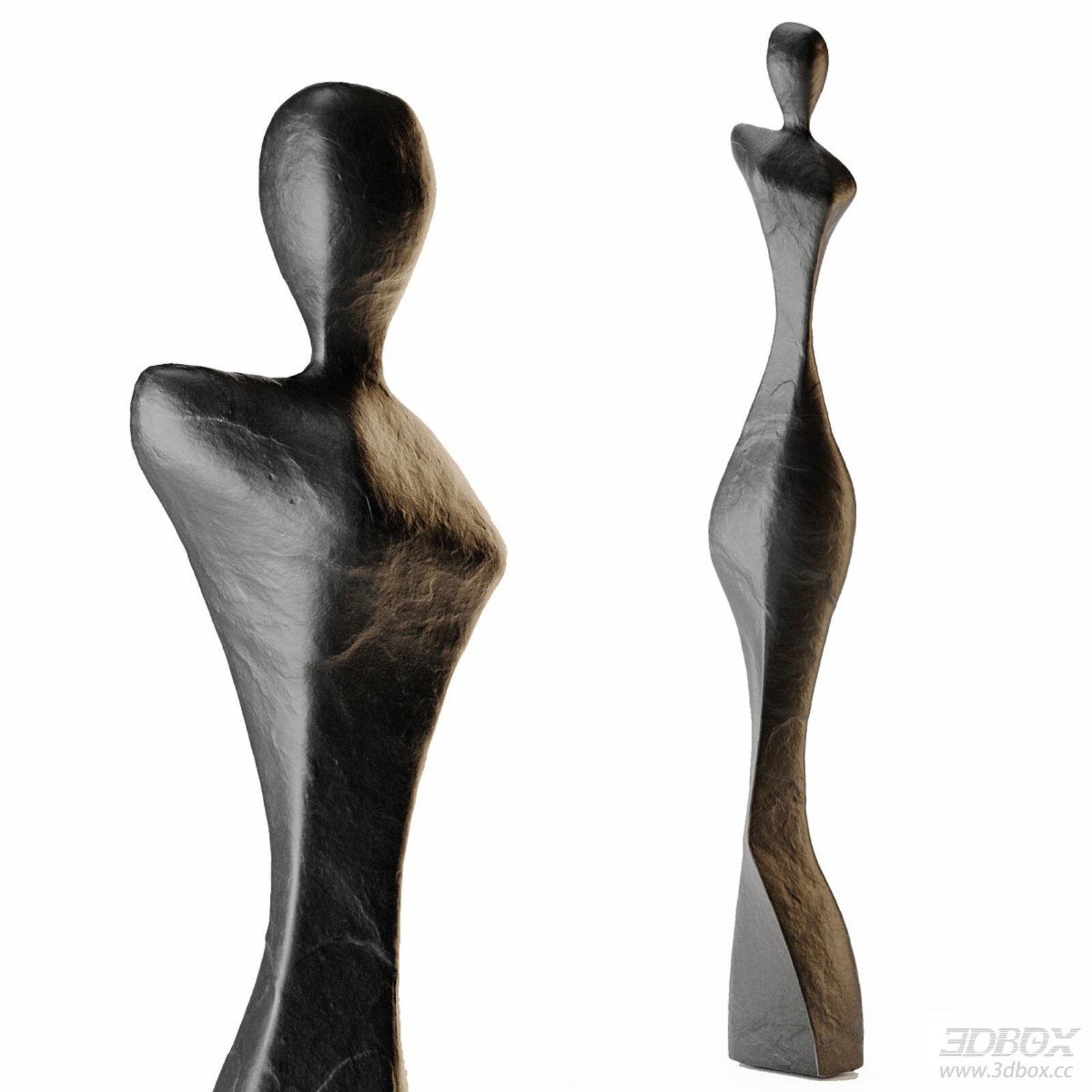 Abstract Human Stone Plaster Sculpture Decor Set