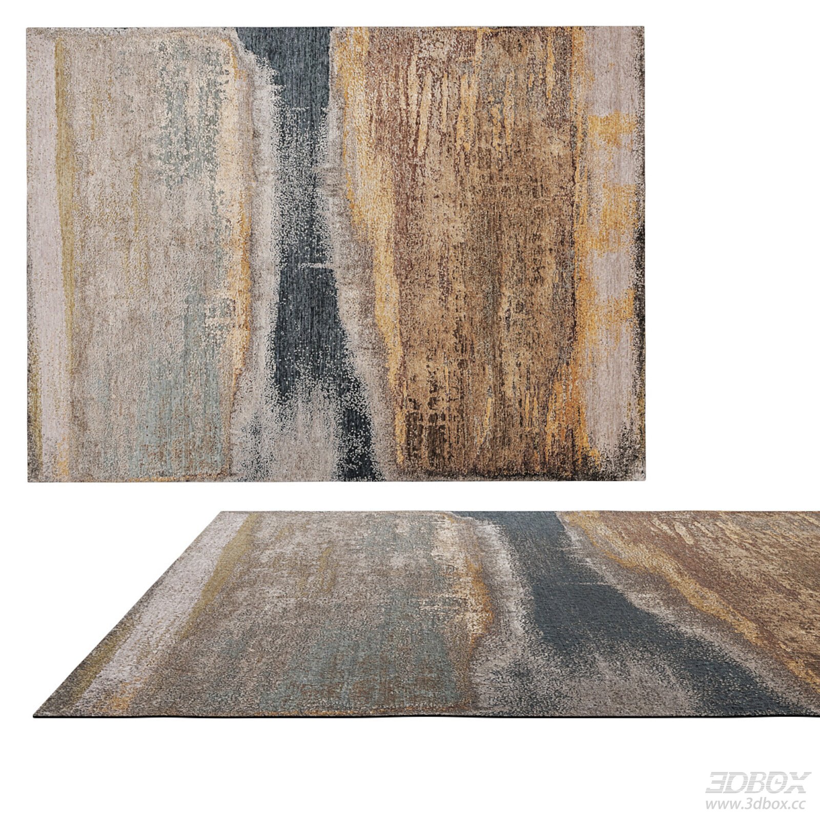 Modern Abstract Textured Carpet