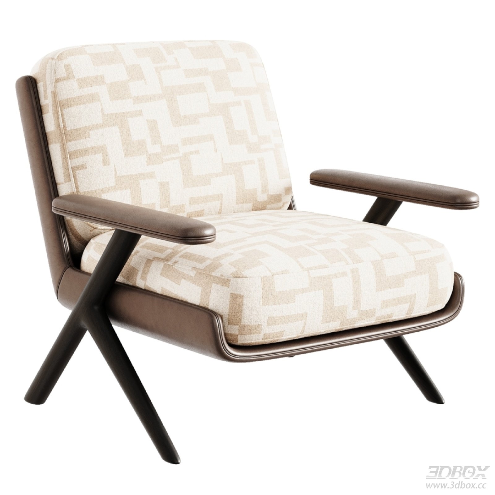 Minotti Lilliam Modern Luxury Fabric Armchair