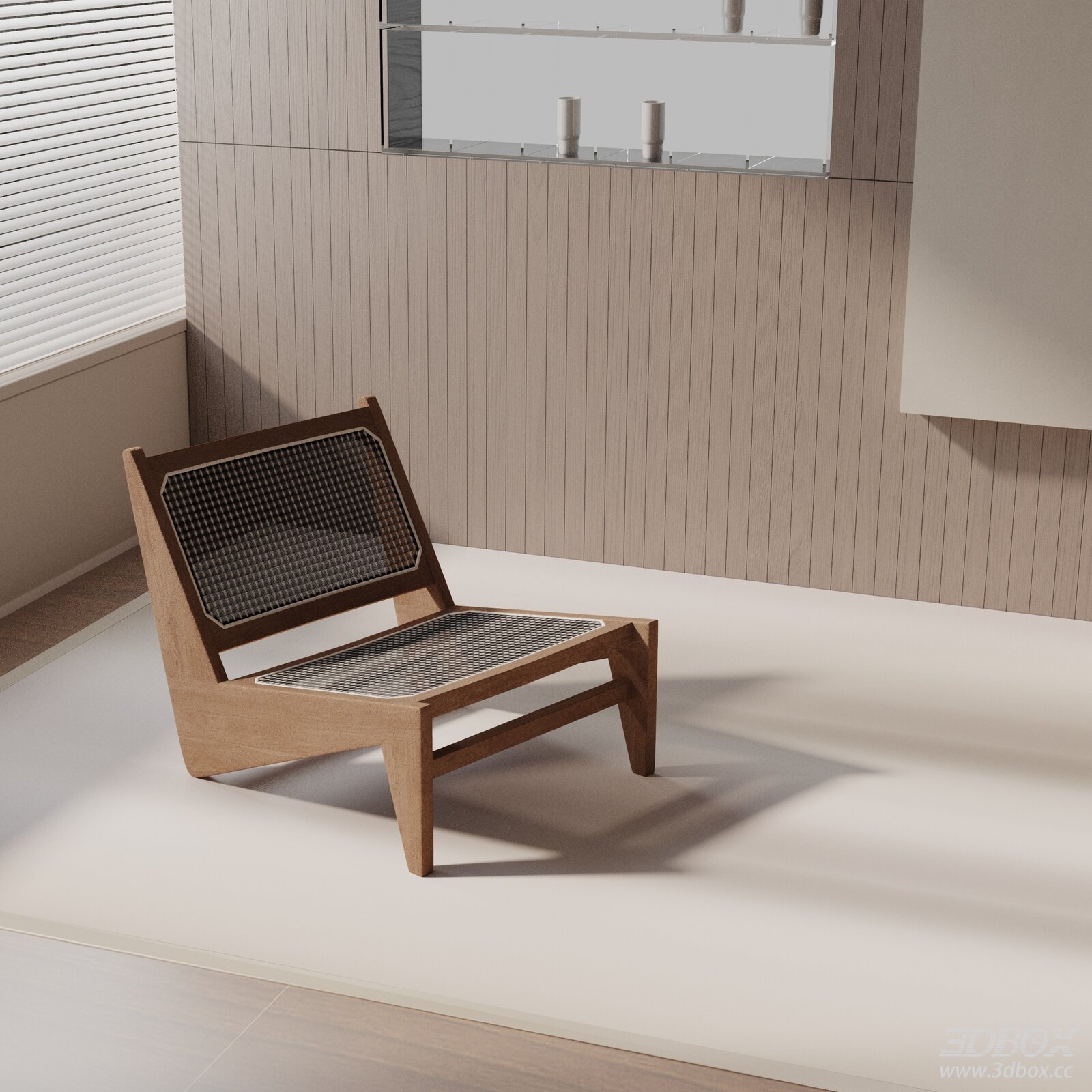 Modern Wooden Rattan Leisure Armchair
