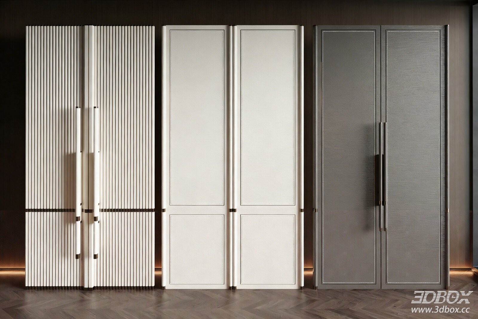 Modern Minimalist Wardrobe Door Set