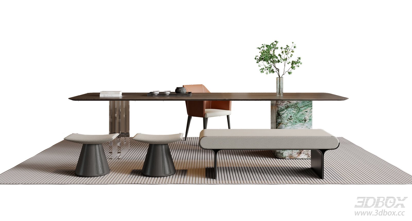 Modern New Chinese Style Tea Table Furniture Set