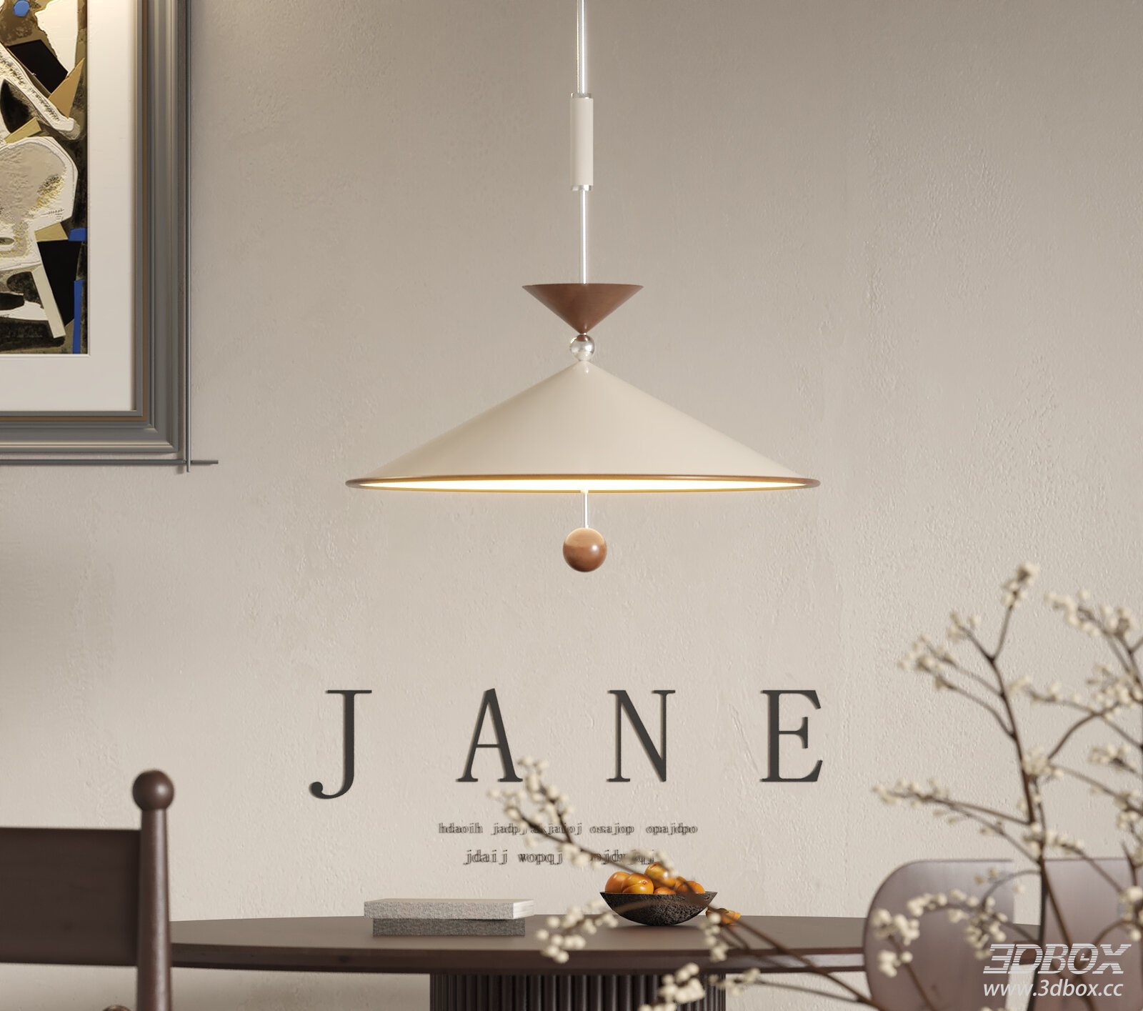 French Cream Style Modern Ceiling Pendant Lamp