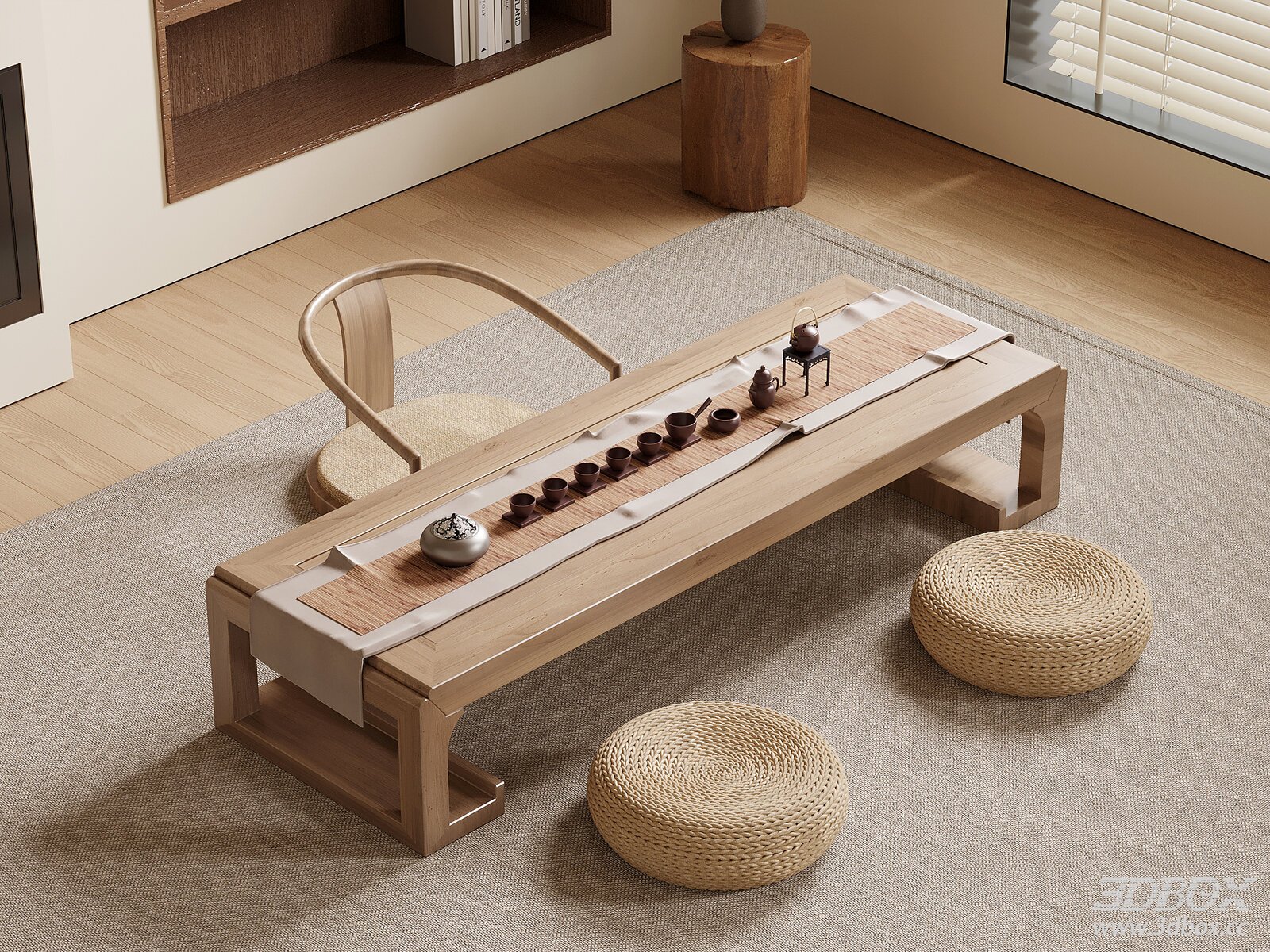 New Chinese Zen Style Tea Table Set with Tea Utensils