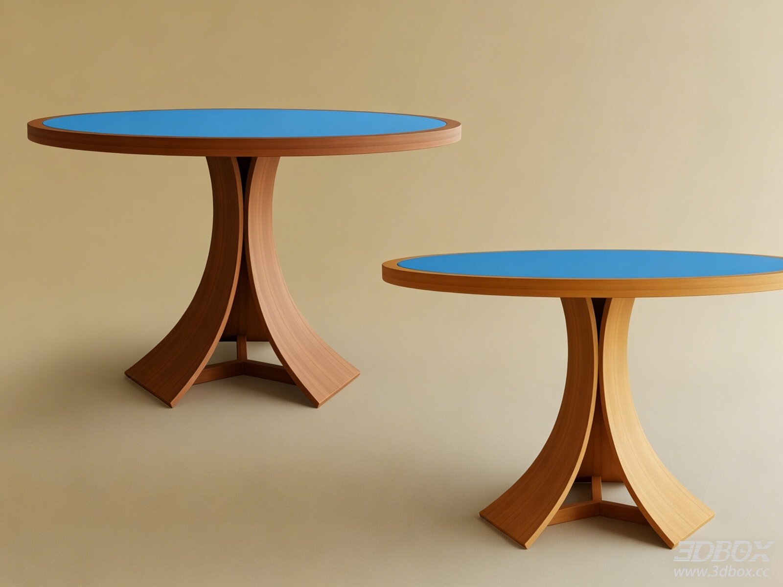 Modern Nordic Round Wooden Dining Table Set
