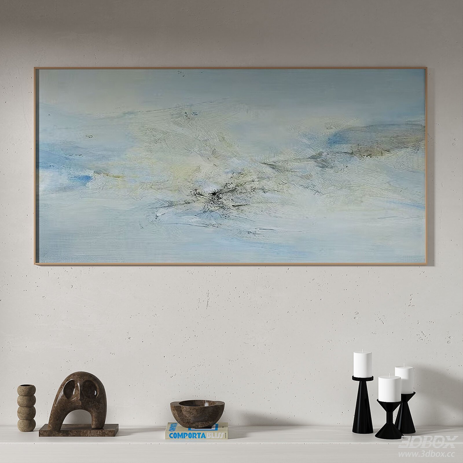 Wabi Sabi Abstract Framed Wall Art Painting