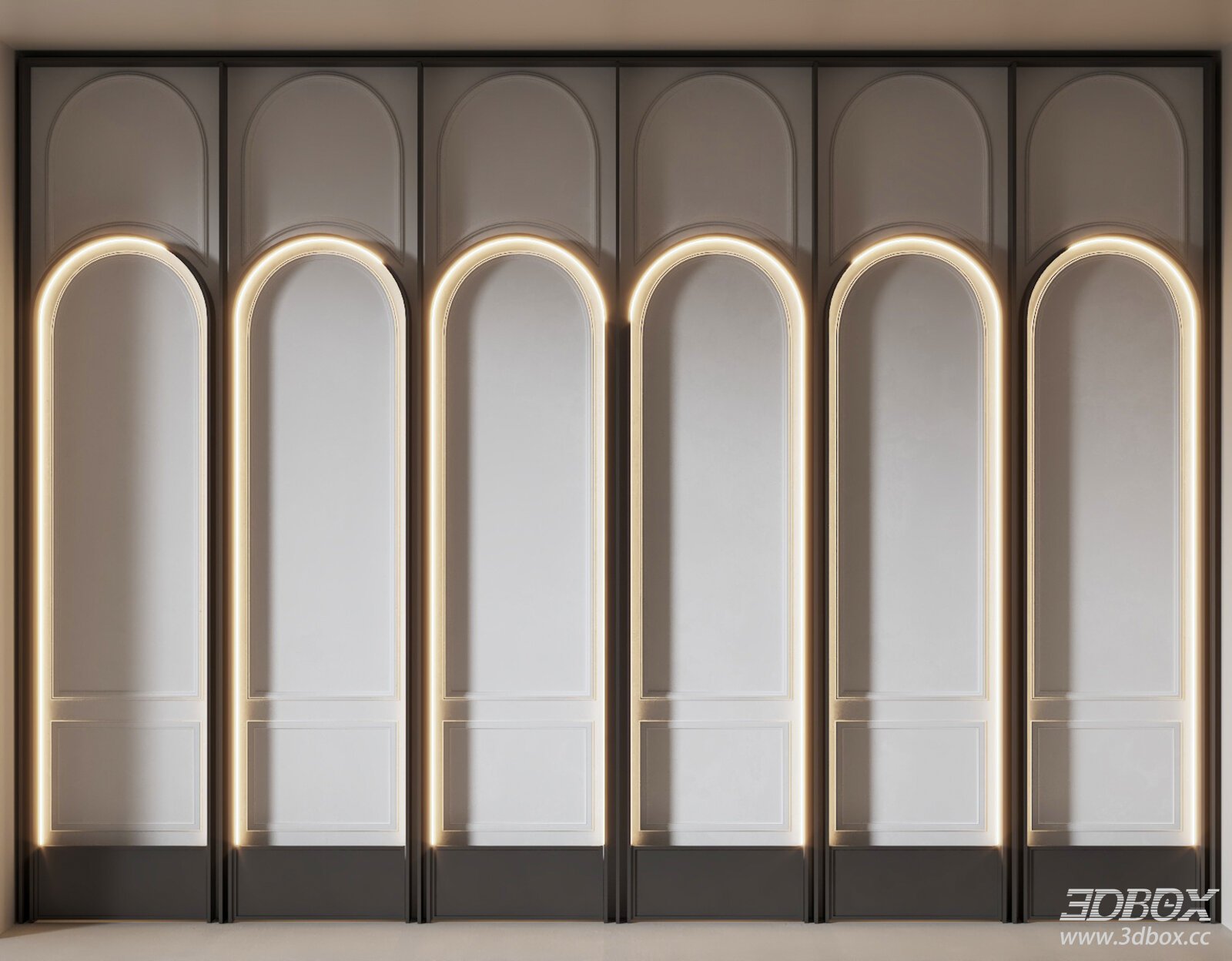 Modern Arched LED Decorative Wall Panel