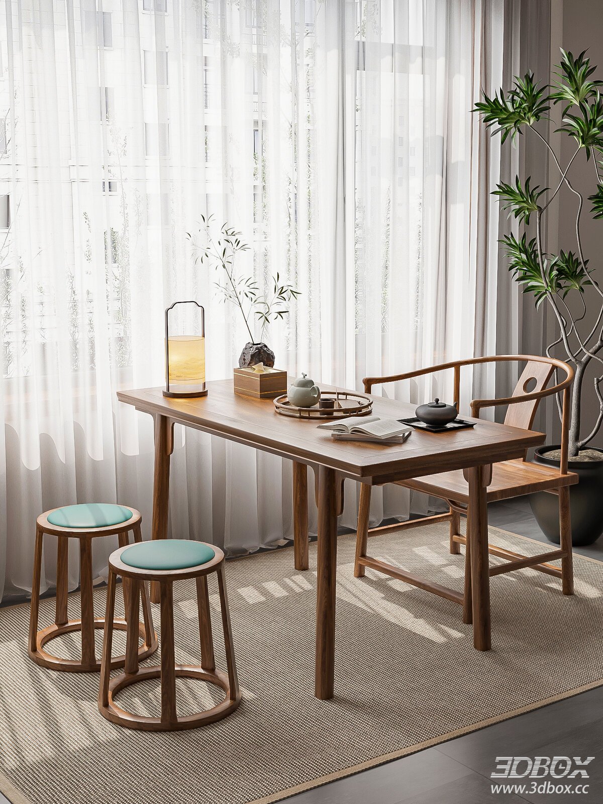 New Chinese Style Tea Room Furniture Set