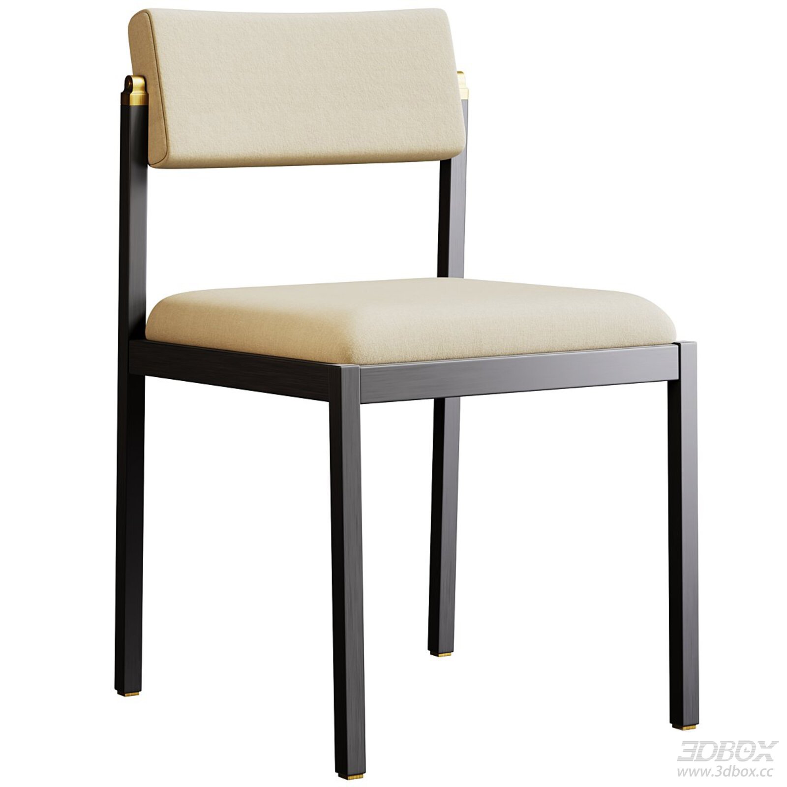 Modern Fabric Upholstered Dining Chair with Wooden Frame