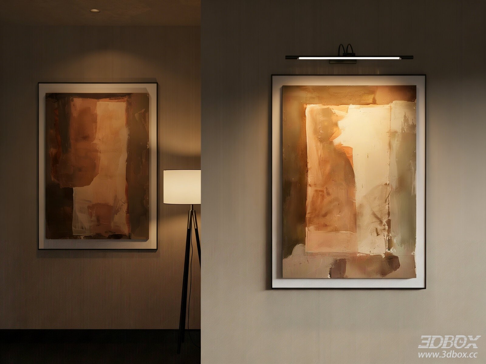 Modern Italian Style Abstract Wall Art Frame Set