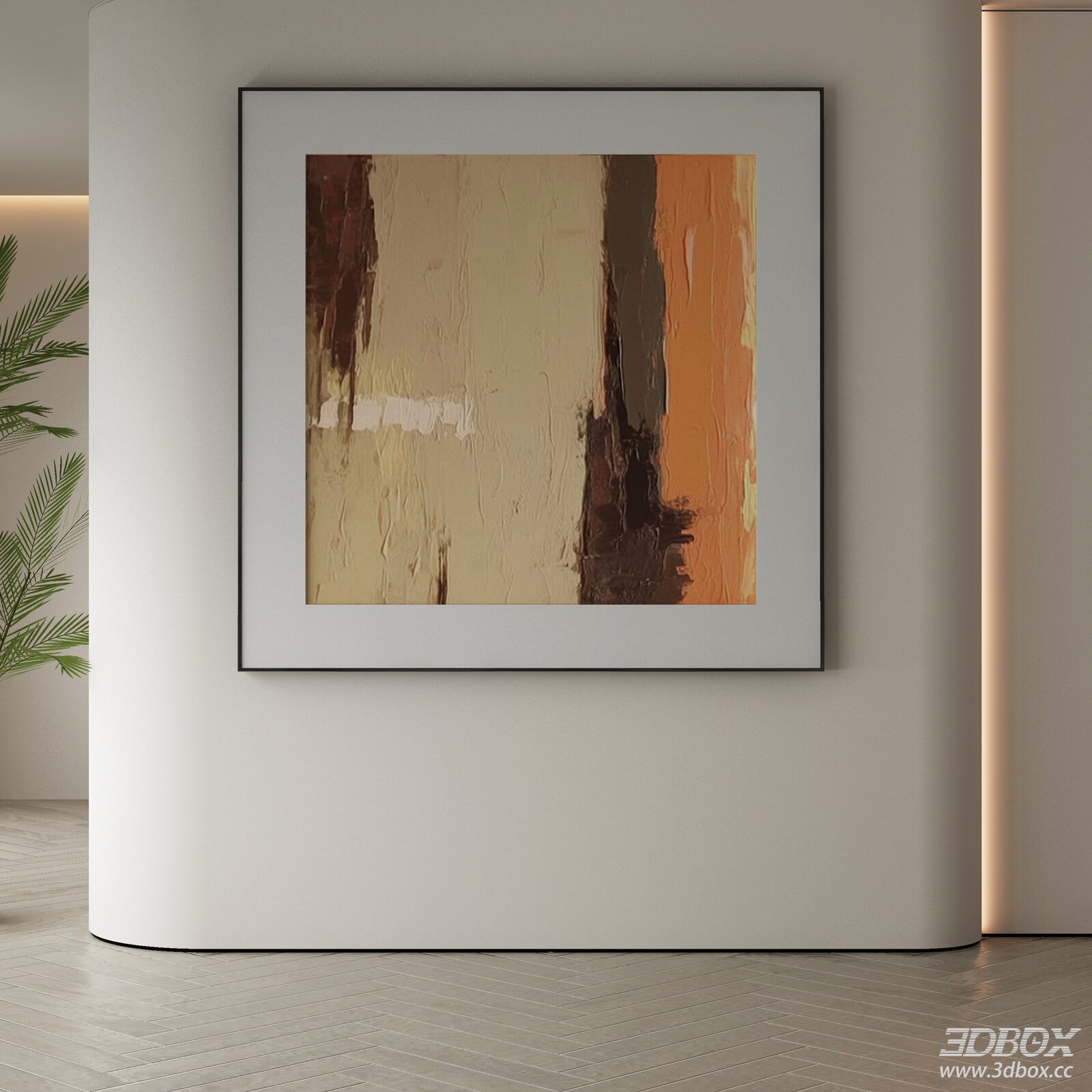 Modern Abstract Textured Wall Art Frame