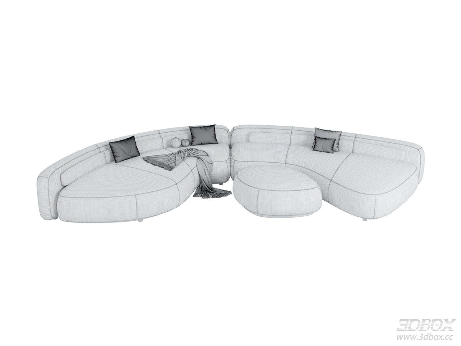 Minotti BEZIER Curved Sectional Sofa Set