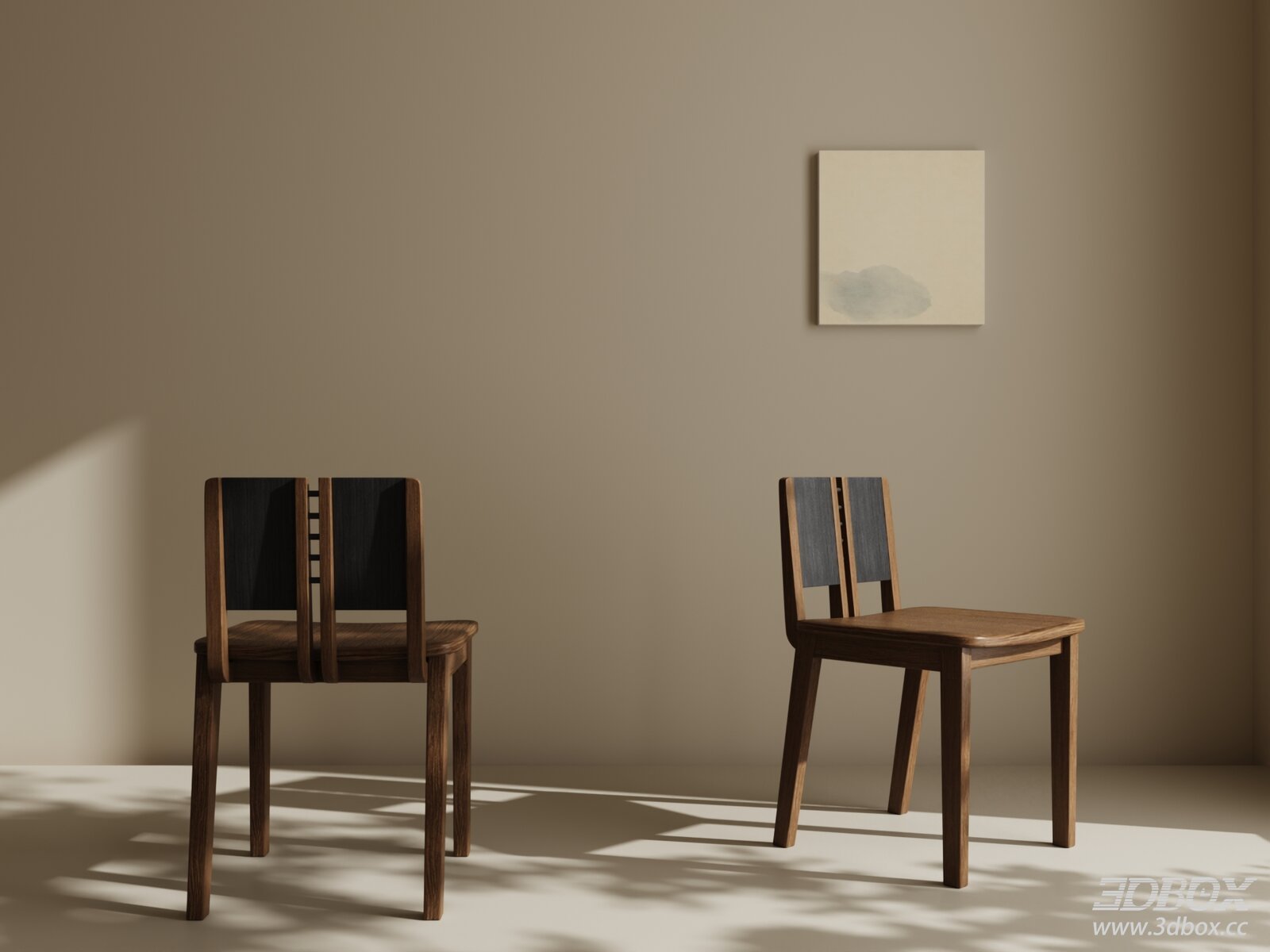 Wabi Sabi Style Wooden Dining Chair