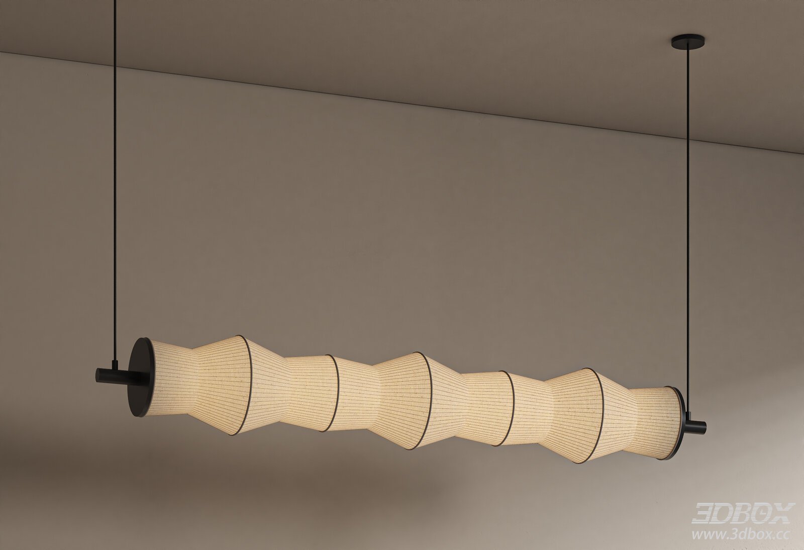 Vintage Wabi Sabi Linear Pendant Ceiling Lamp