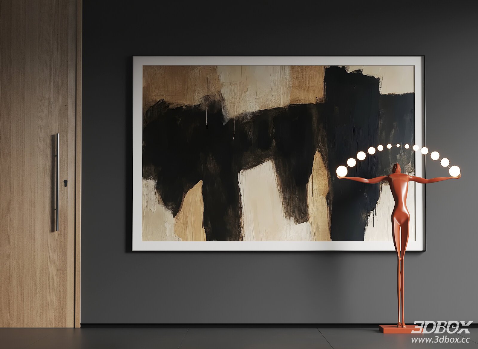 Modern Abstract Decorative Wall Frame with Art Painting