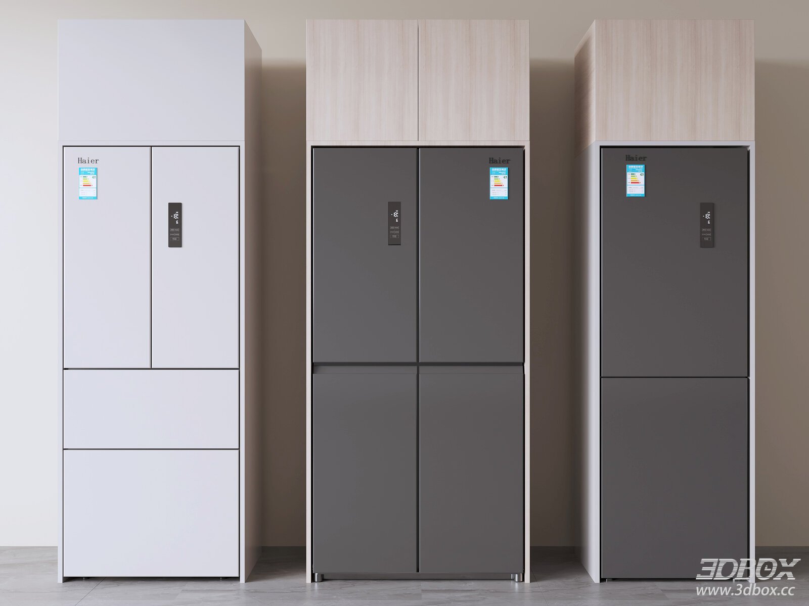 Modern Smart Built-in Refrigerator Set Haier