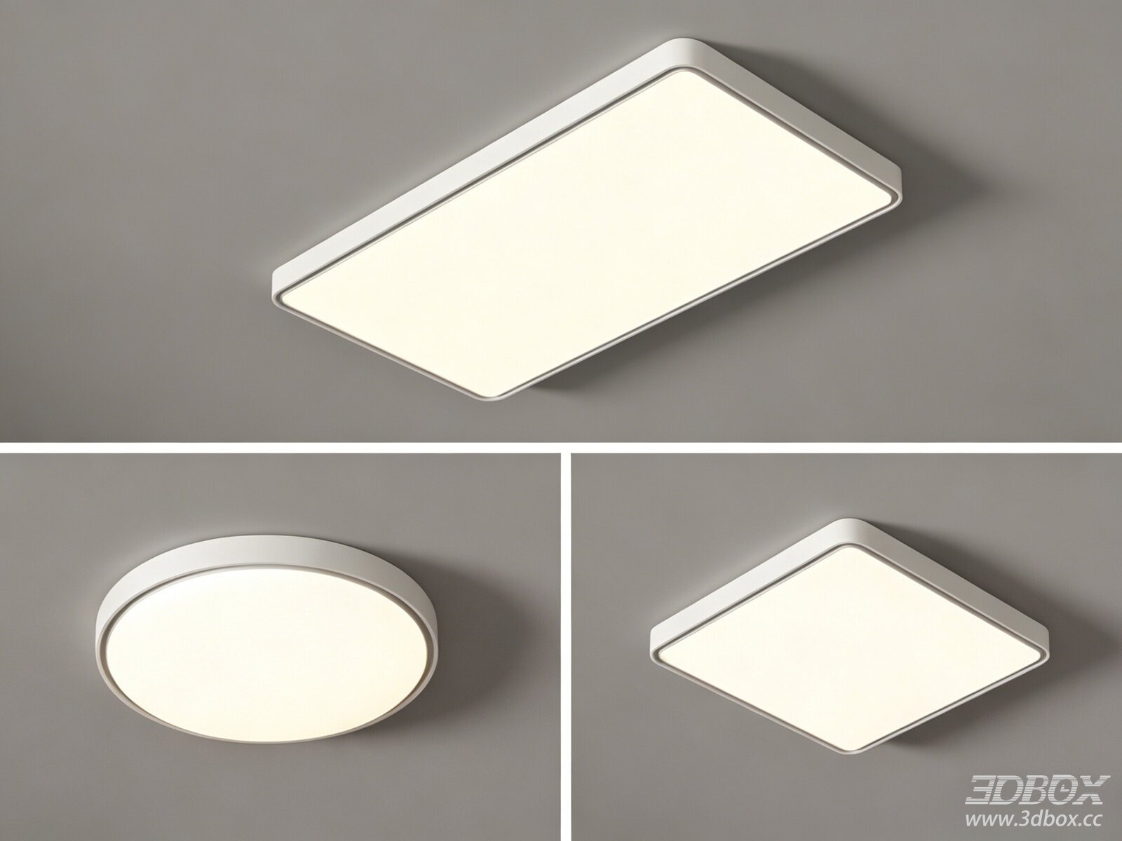 Modern Minimalist Flush Mount Ceiling Lamp Set