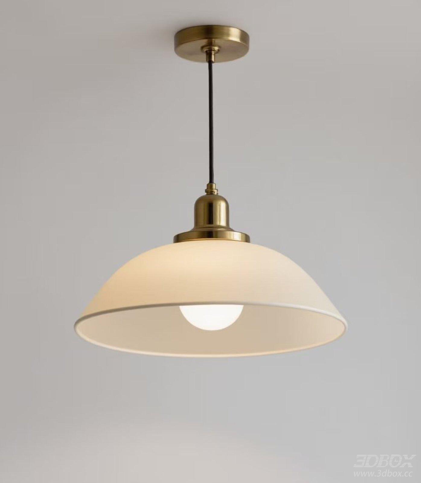 Modern Brass Glass Shade Ceiling Pendant Lamp