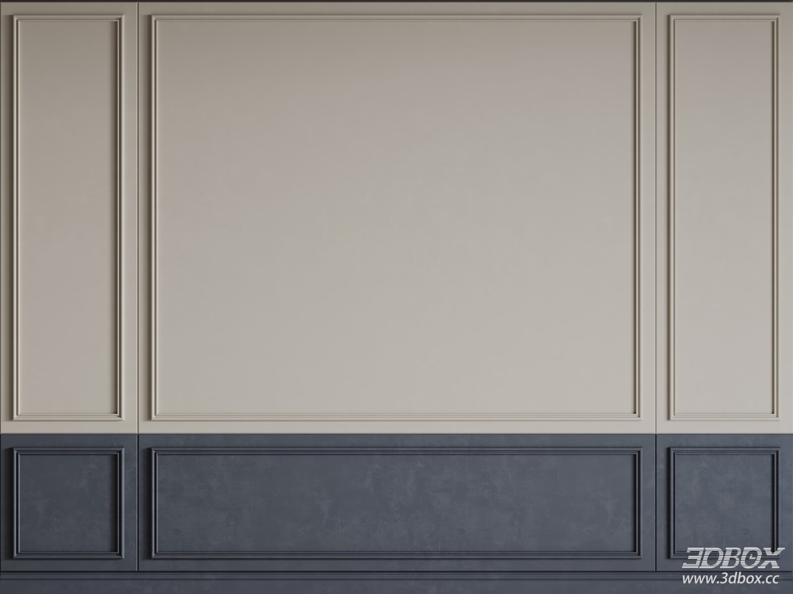 Classic Decorative Wall Panel Wainscoting Plaster Molding