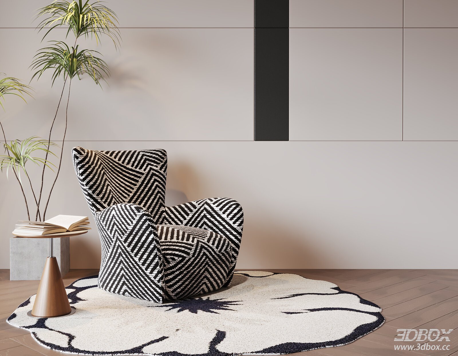Modern Italian Style Single Fabric Armchair