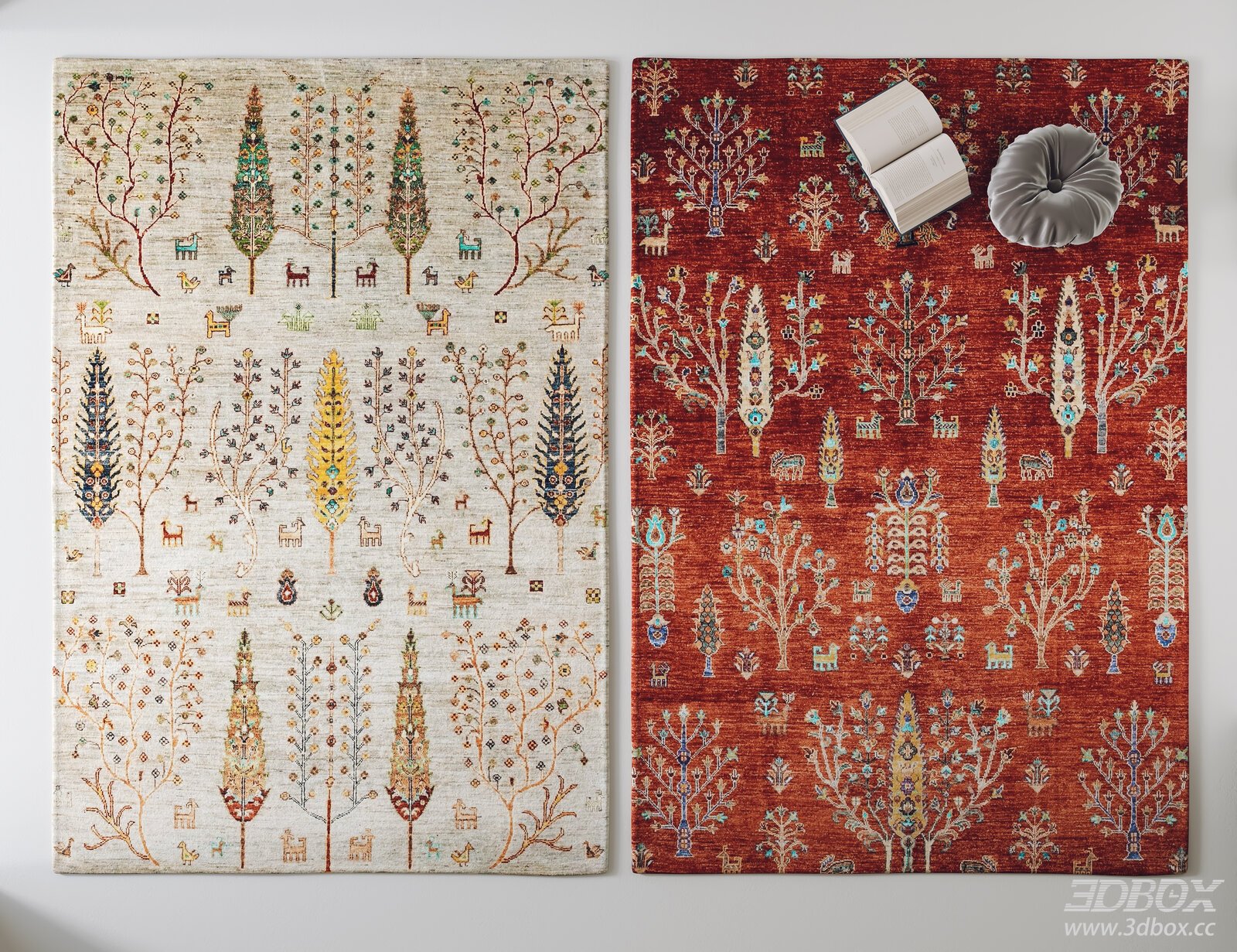 Traditional Ethnic Style Floral Animal Pattern Carpets