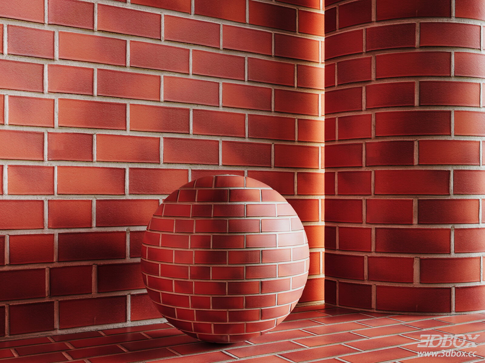 Red Brick Wall Texture Industrial Clay Masonry Material