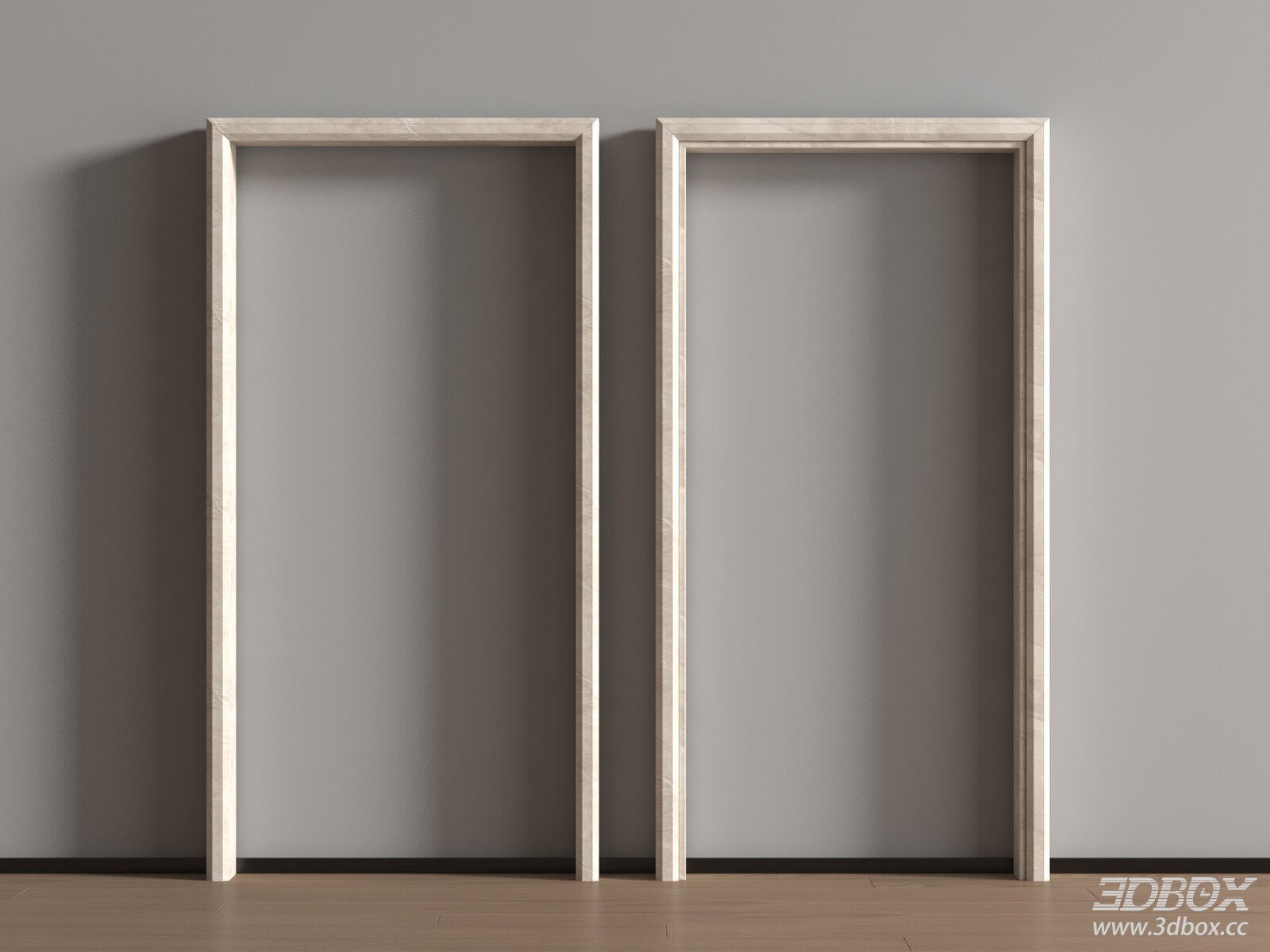 Modern Light Marble Door Frame Set