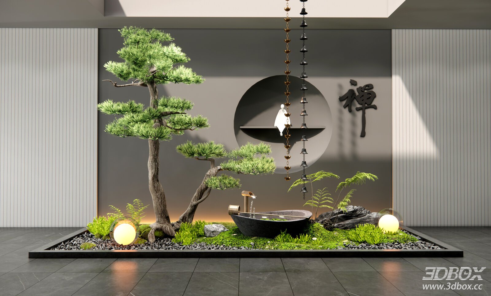 New Chinese Style Indoor Zen Landscape Decoration Set