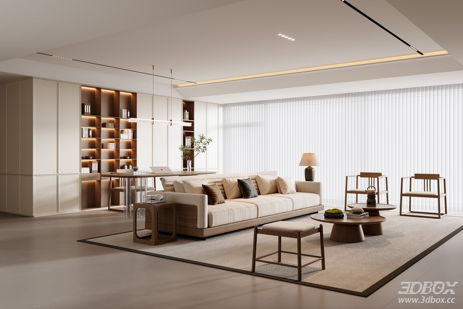 Modern Neo-Chinese Style Living Room Interior