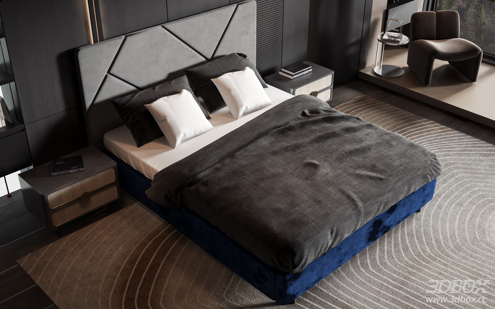 Modern Luxury Double Bedroom Set