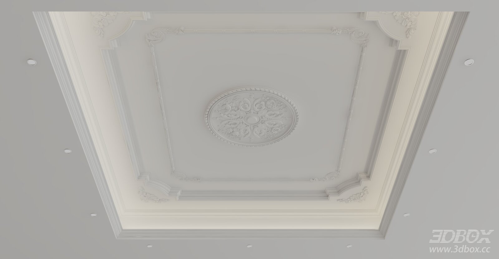 European Style Ornate Decorative Plaster Ceiling