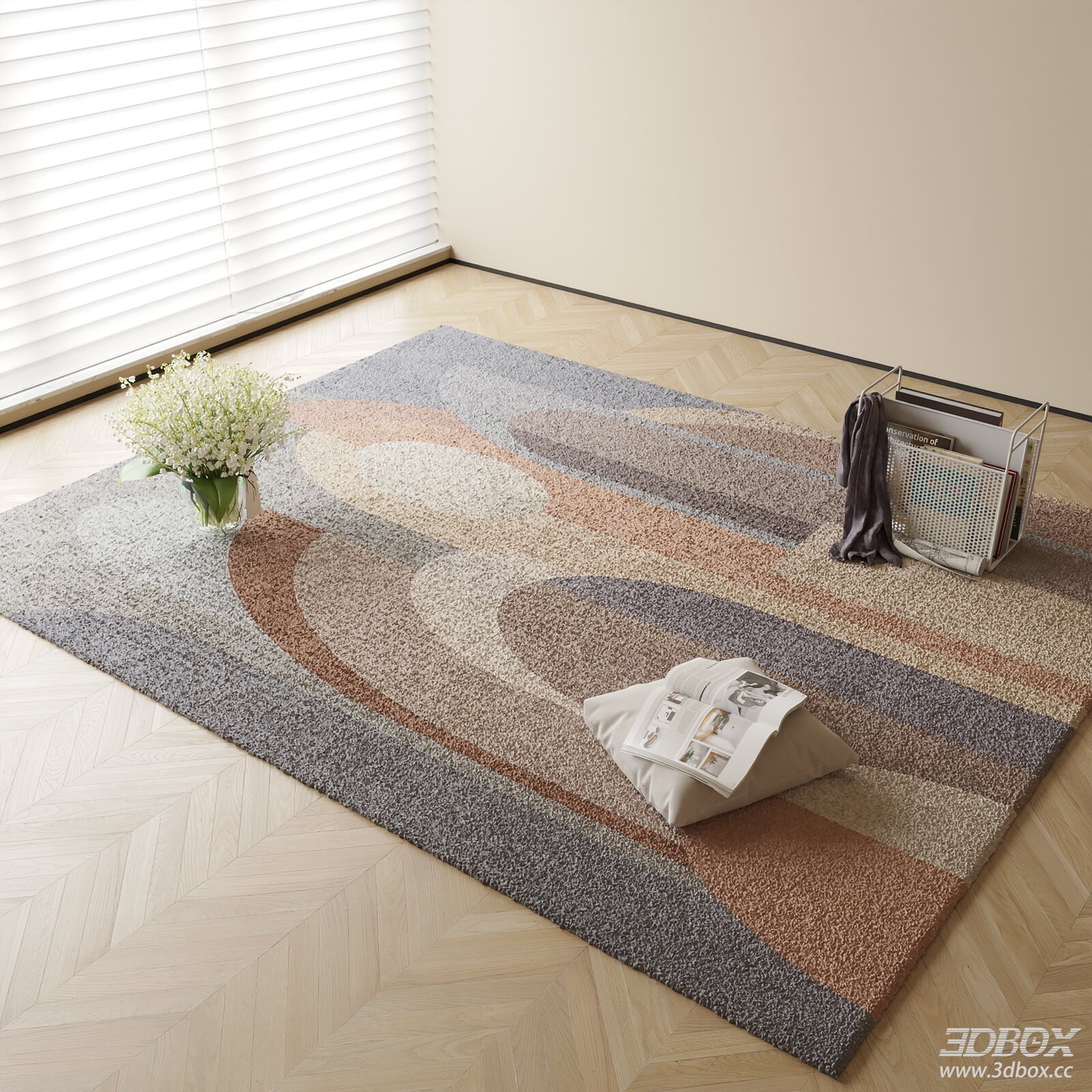 Modern Abstract Geometric Area Rug
