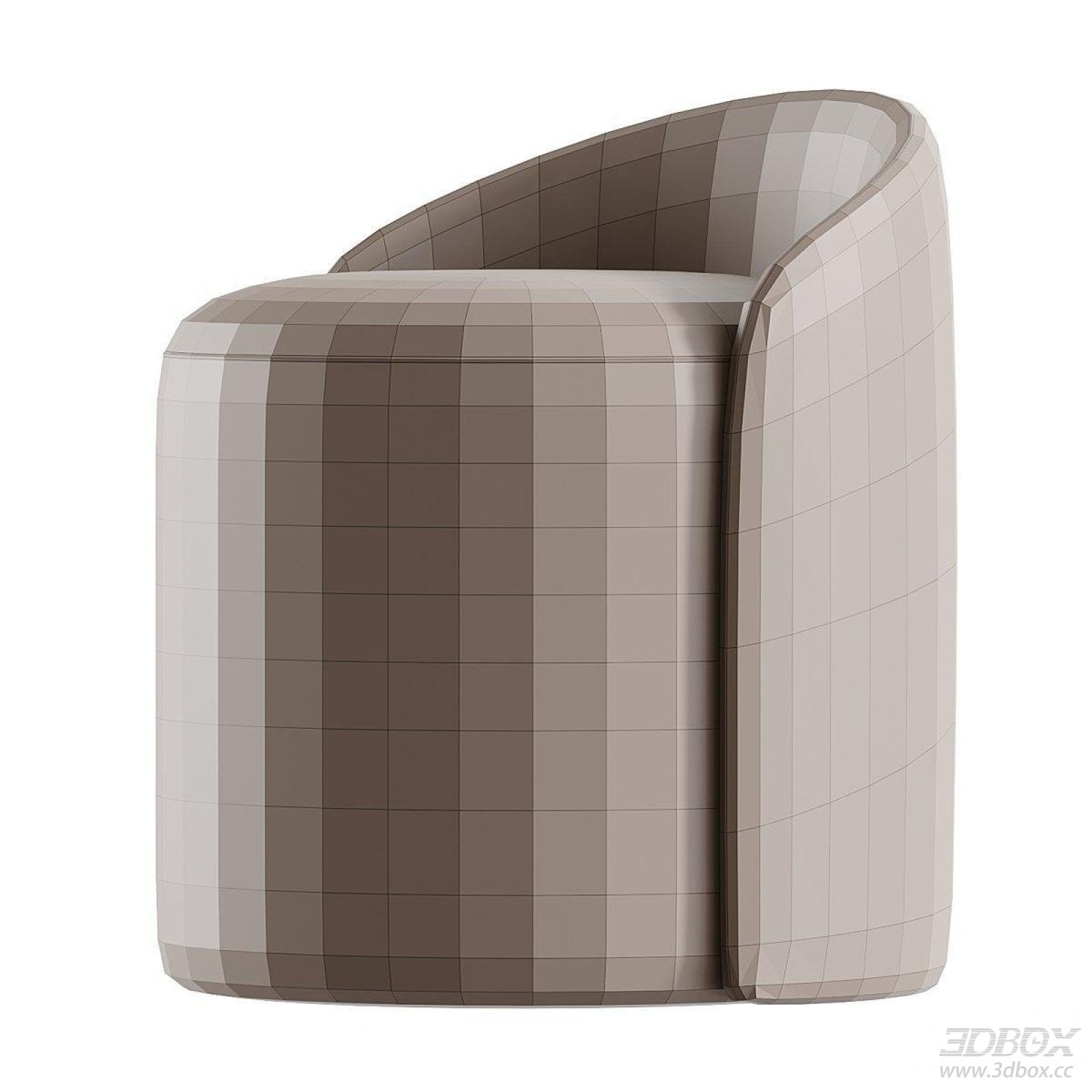 Modern Upholstered Fabric Armrest Stool