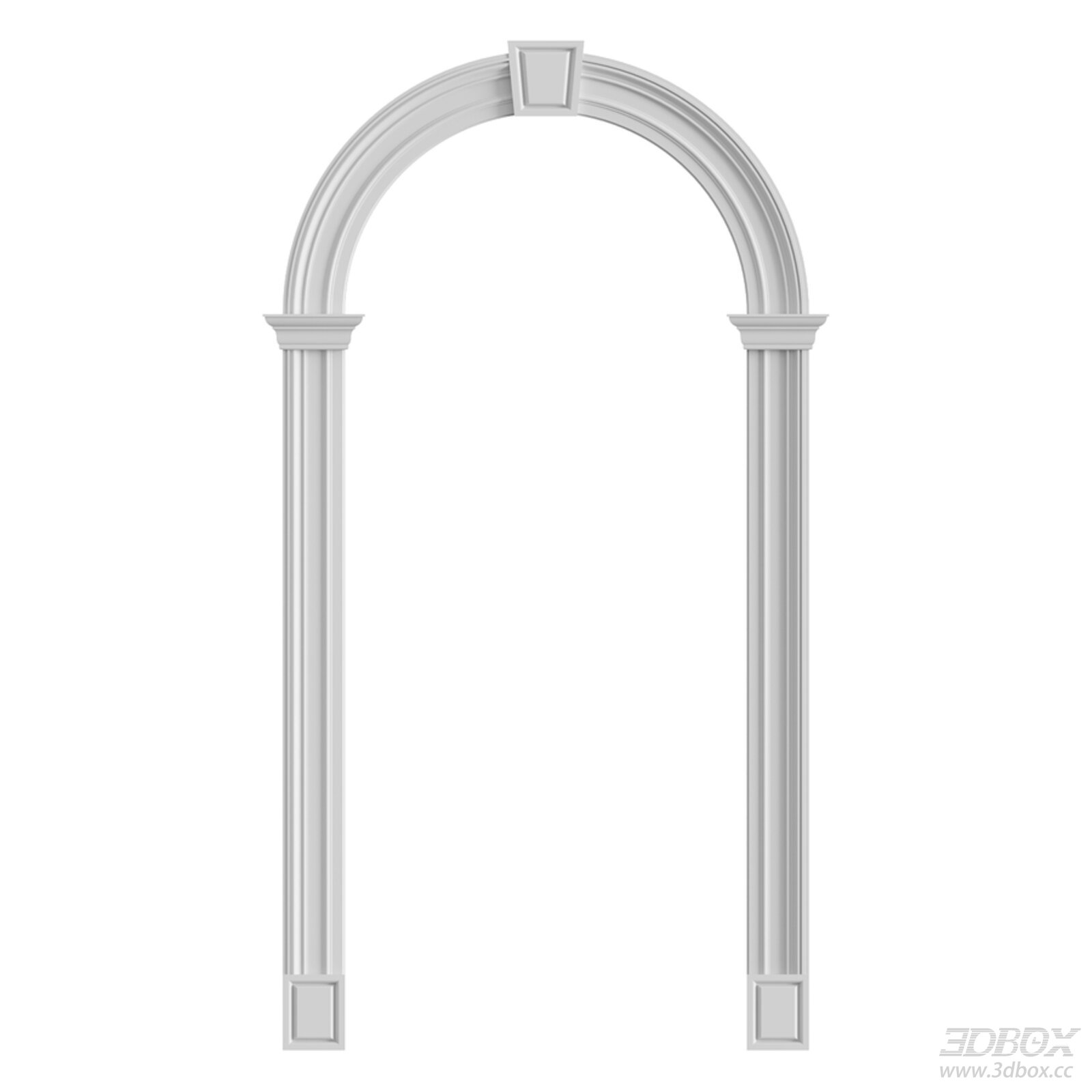 Classical Plaster Arch Facade Decorative Element