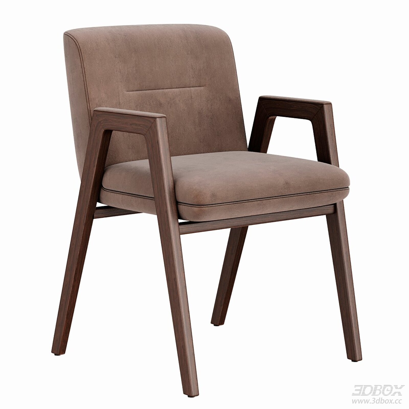 Minotti Lance Modern Wooden Frame Armchair