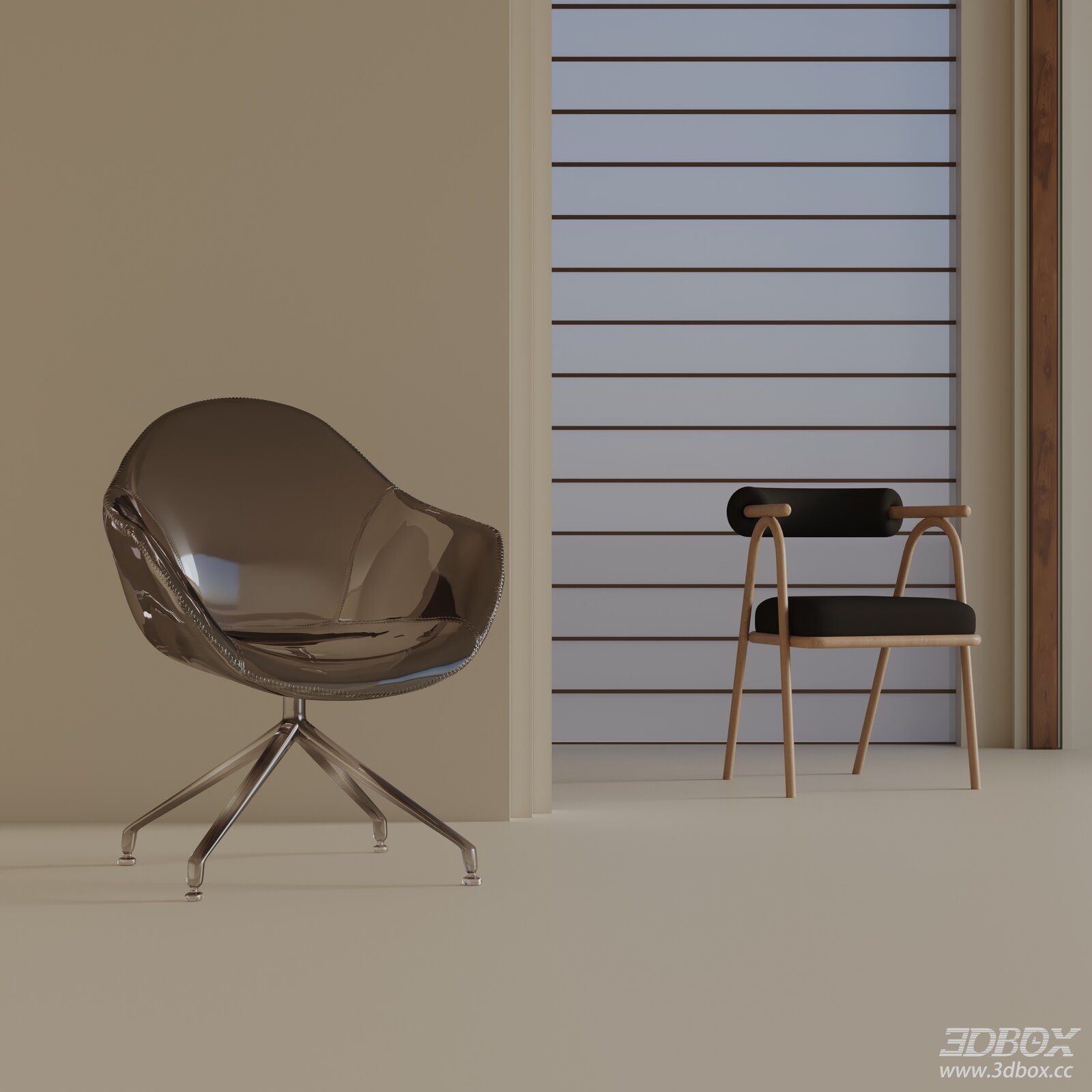 Modern Dining Chairs Set Minimalist Armchair