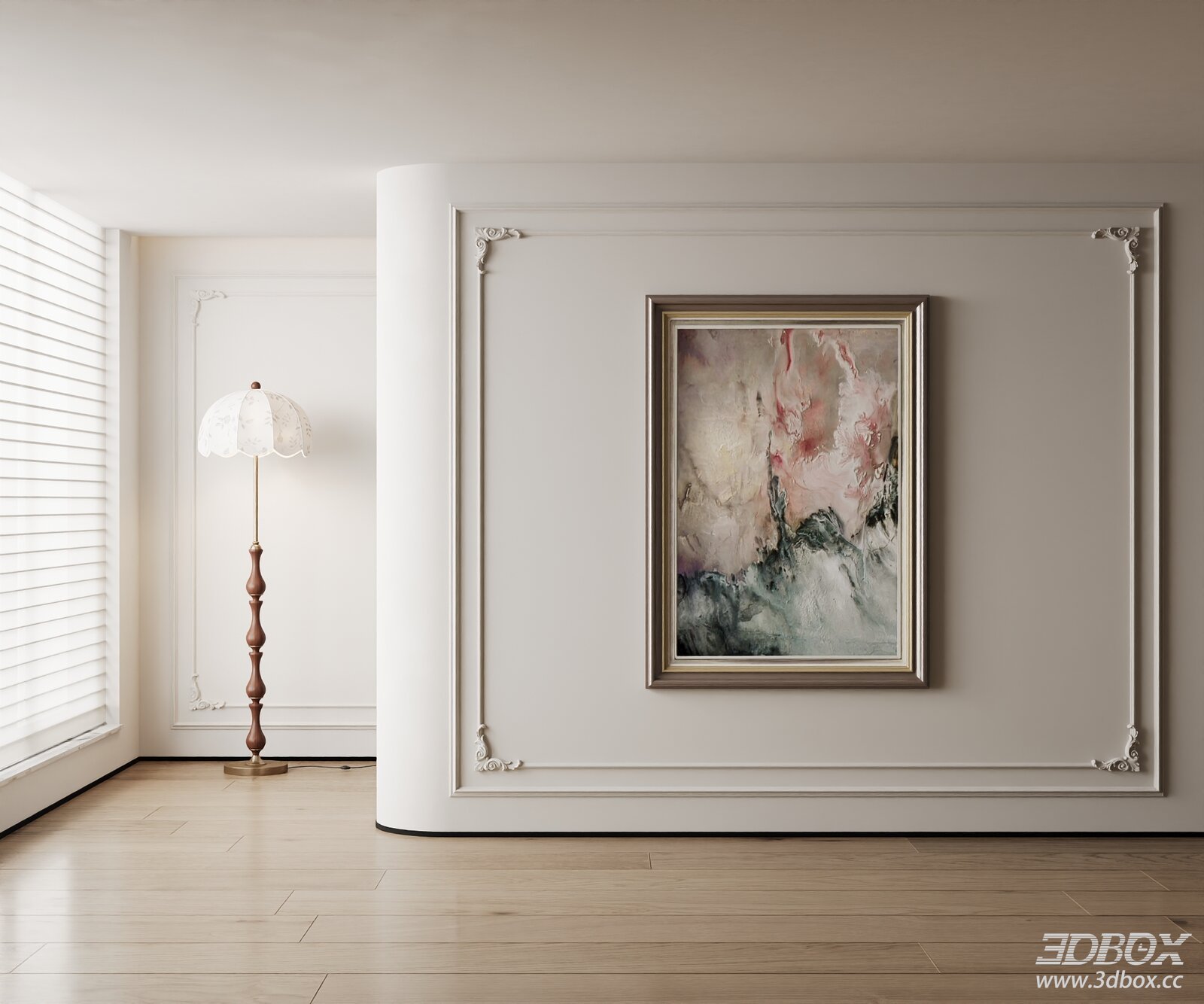 Elegant Minimalist Living Hall Interior Scene