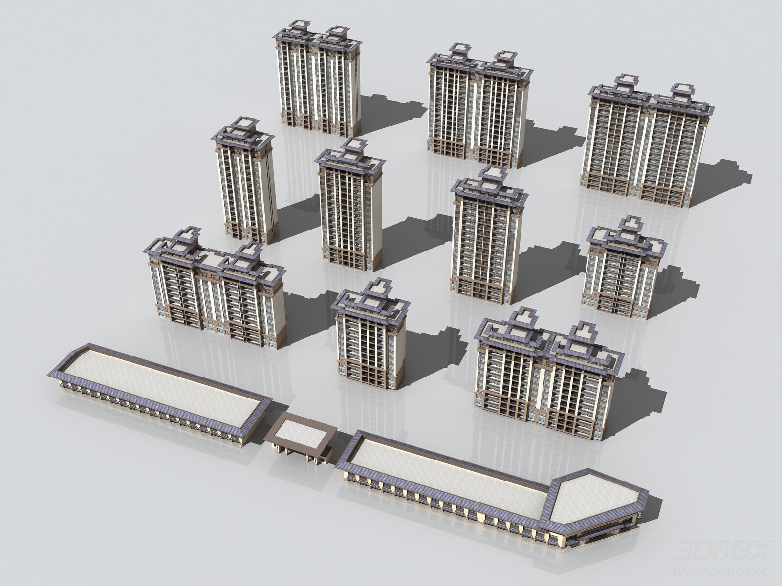 Neoclassical High-rise Residential Building Complex