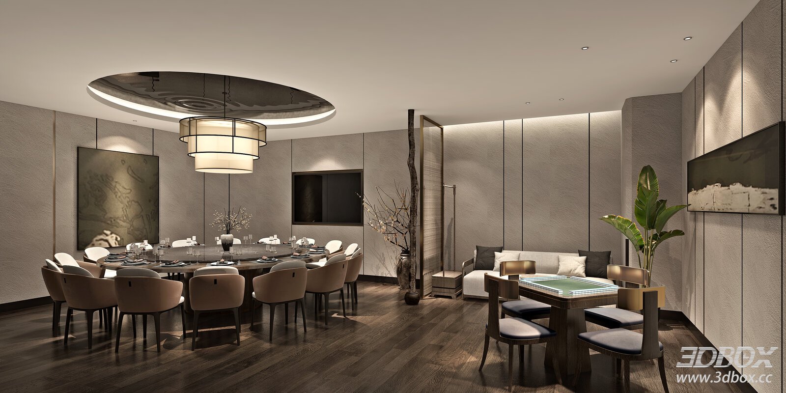 New Chinese Style Restaurant Private Dining Room