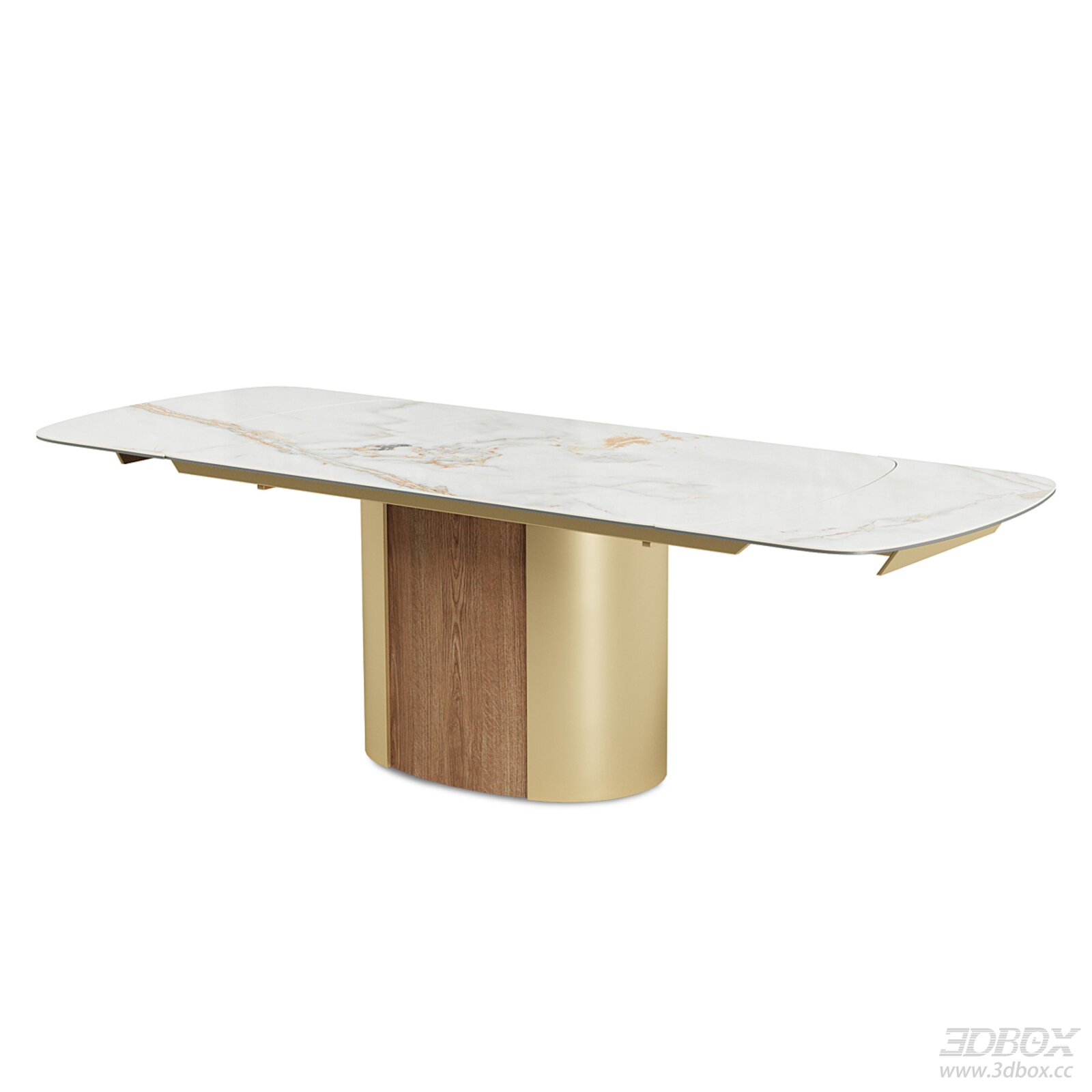 Modern Luxury Extendable Marble Top Dining Table