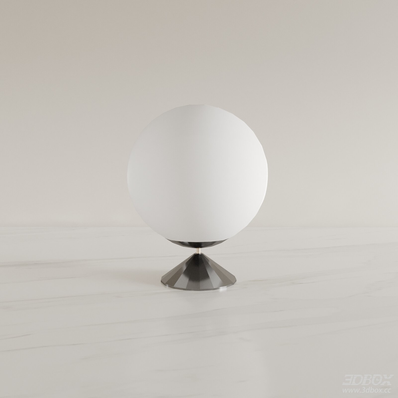 Modern Spherical Glass Shade Table Lamp