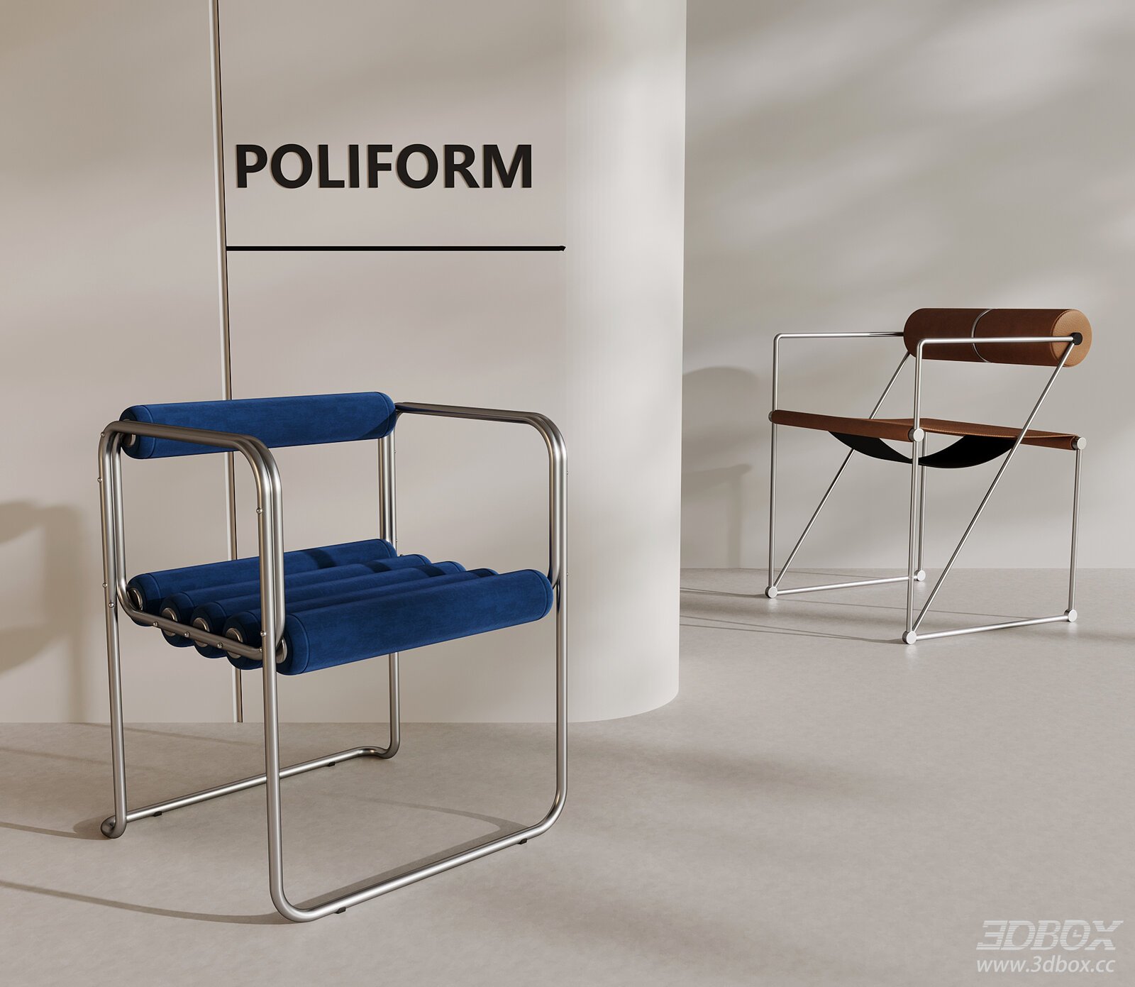 Modern Minimalist Metal Frame Leisure Dining Chair