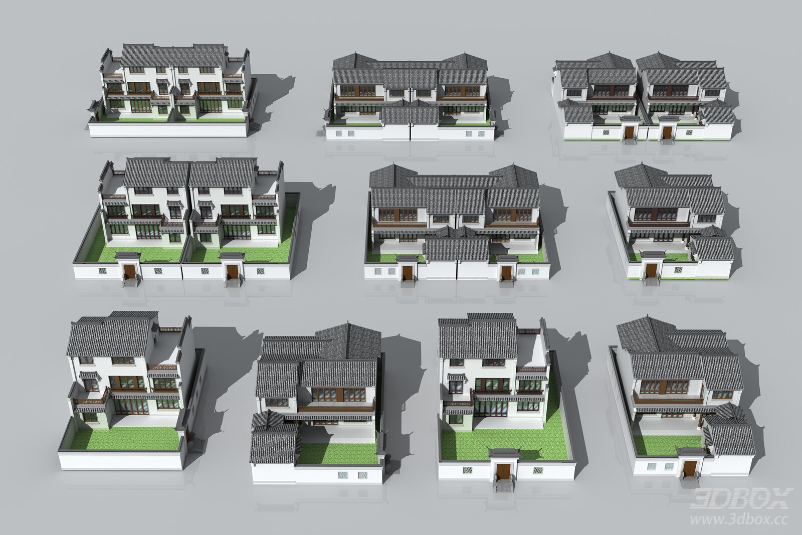 Traditional Chinese Courtyard Villa Exterior Collection