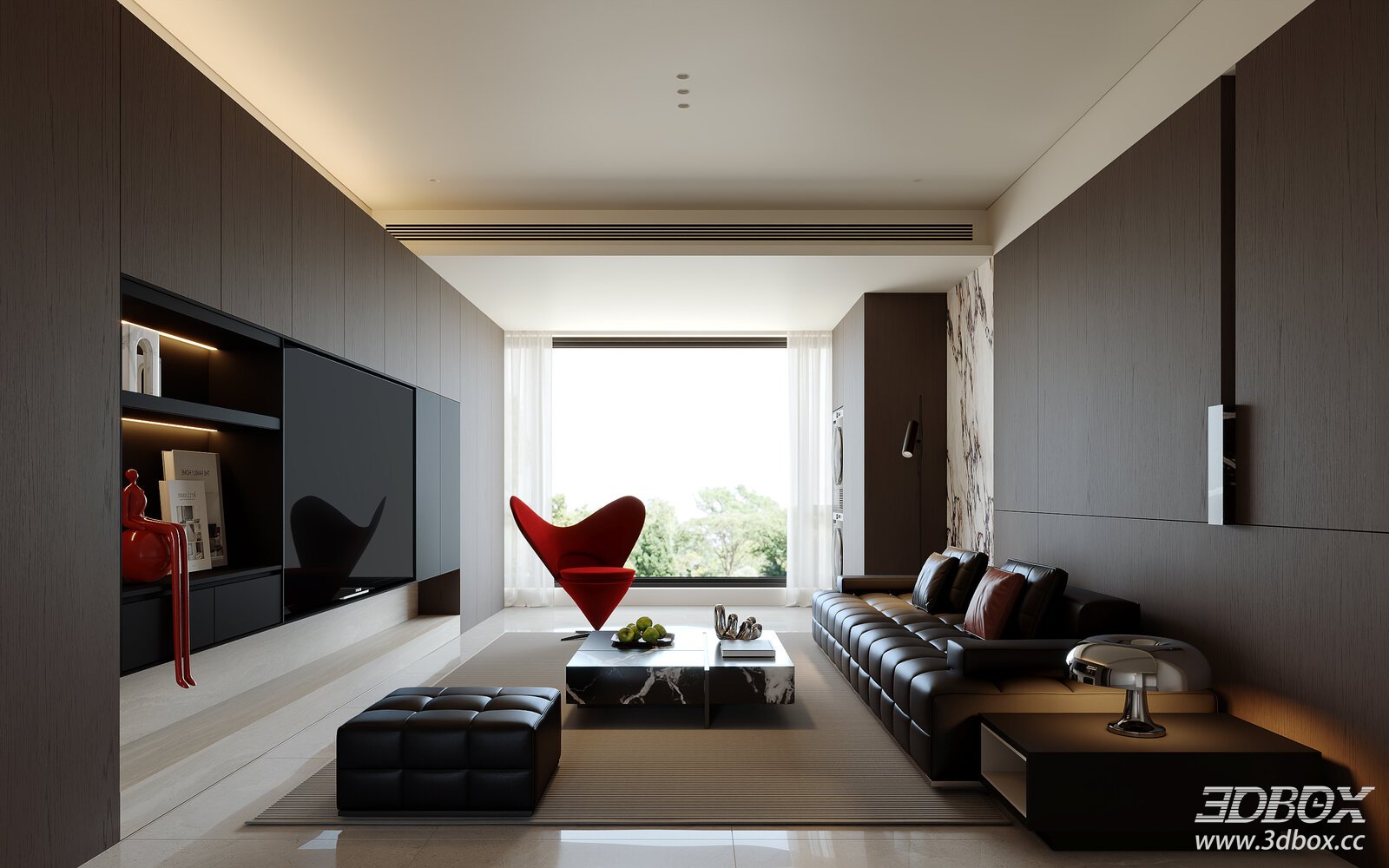Modern Italian Style Luxury Living Room Interior