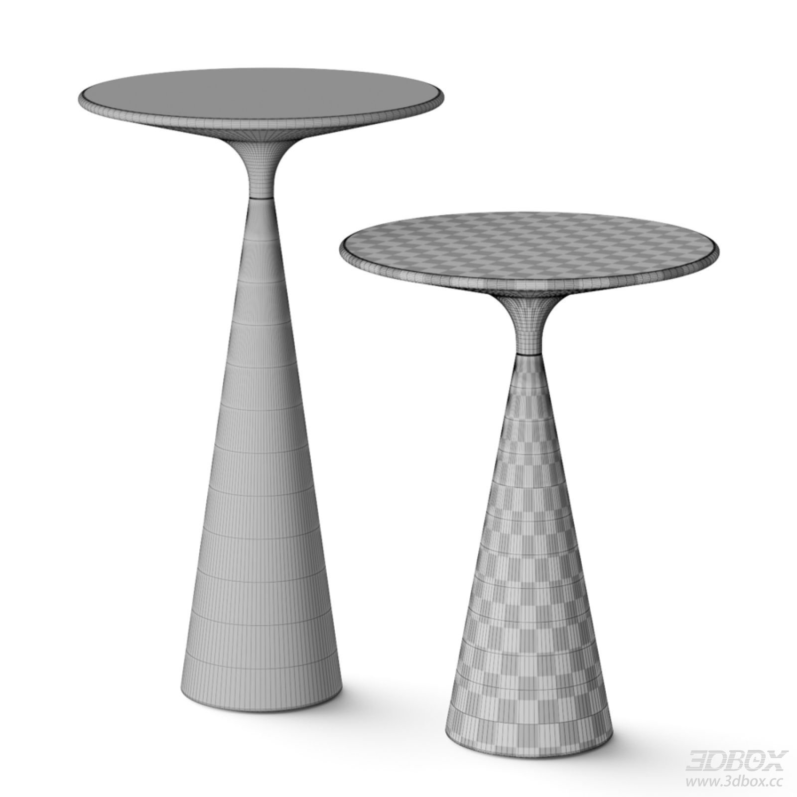 Ghidini 1961 Cono Modern Round Side Table Set